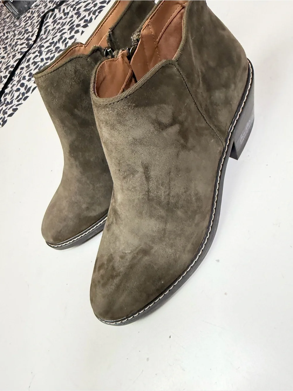 Sam Edelman Olive Pryce Waterproof Suede Leather Versatile Ankle Boots NWT 8.5